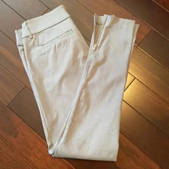 Ricki’s Slim Ankle Zip Pants Cropped Stretch Microtwill Cigarette Trousers Grey - Picture 16 of 16